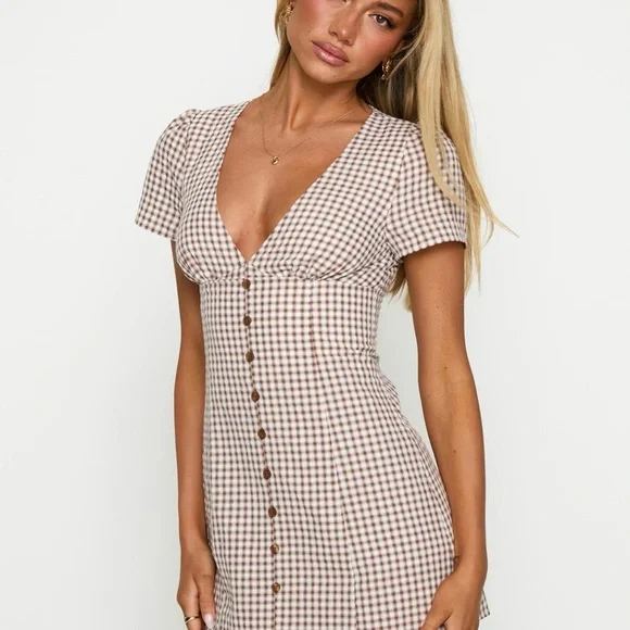 Princess Polly gingham romper - Picture 5 of 6